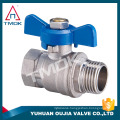 15mm brass ball valve for water meter valve ball with butterfly handle in good quality